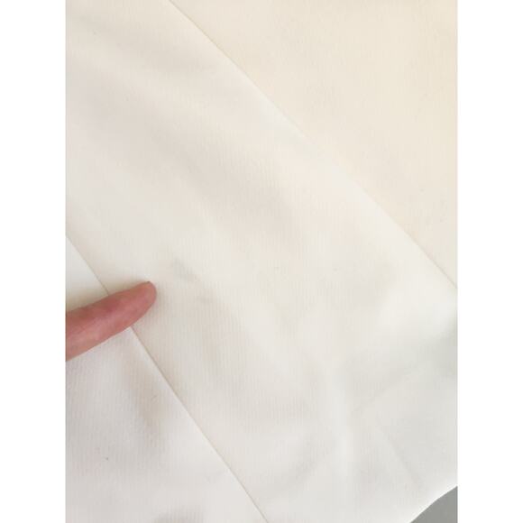 NWD L'AGENCE Single-button Contrast Lapel Smoking Blazer Size 2 White #1K458 - Picture 8 of 13